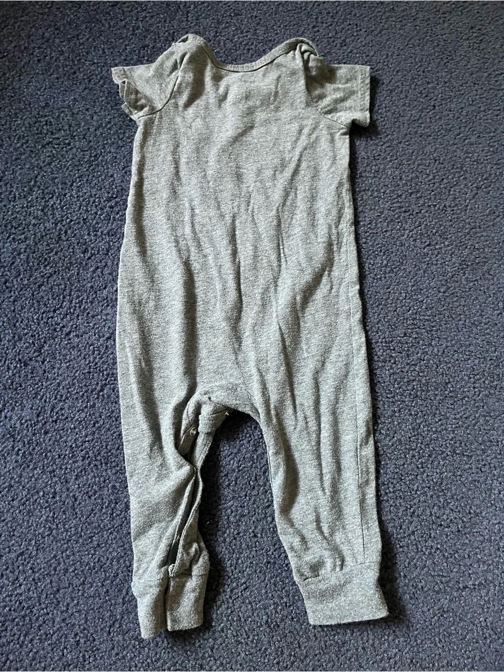 Disney Gray Mickey Mouse Pocket Romper